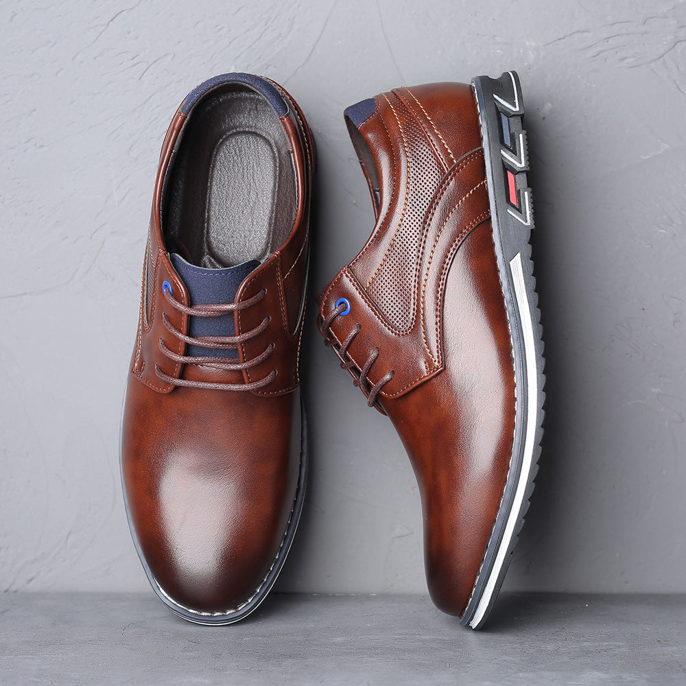 Men's Comfortable Orthopedic Leather Walking Office Shoes