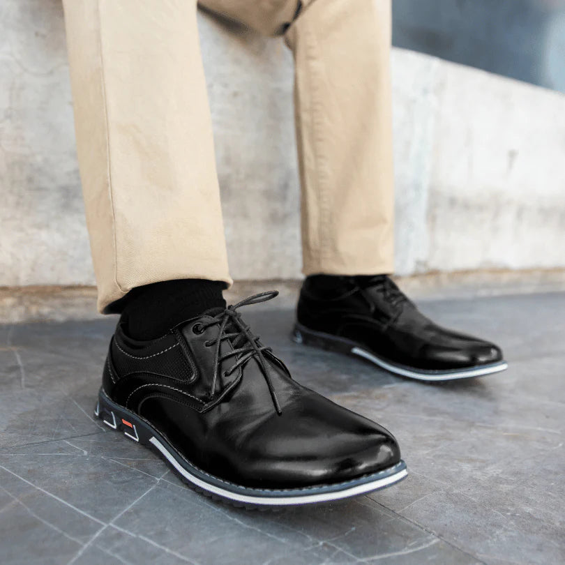 Men's Comfortable Orthopedic Leather Walking Office Shoes