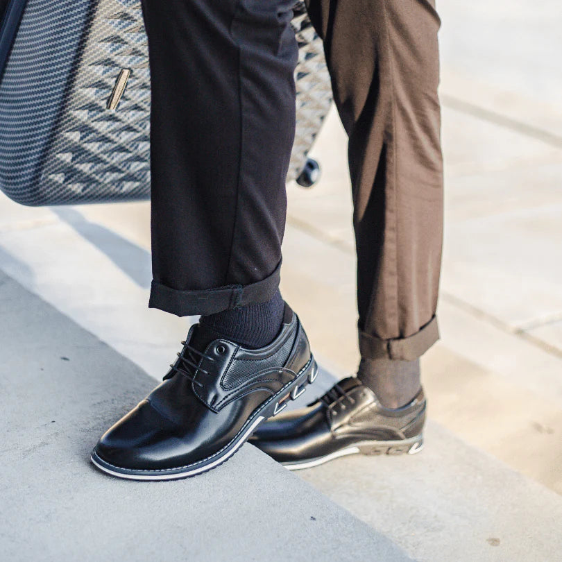 Men's Comfortable Orthopedic Leather Walking Office Shoes