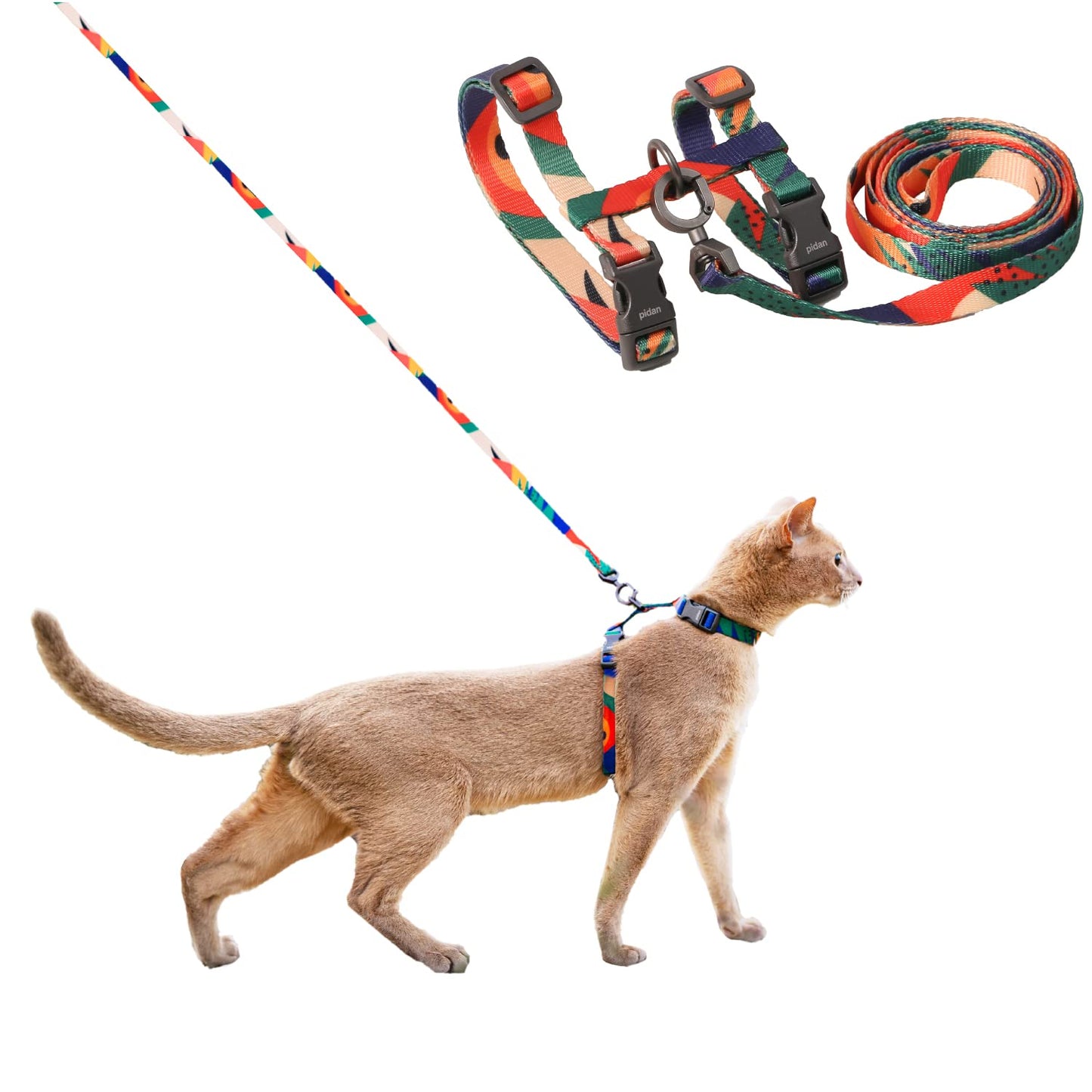 Cat Harness and Leash Set, Cats Escape Proof - Adjustable Kitten Harness