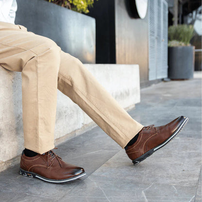 Men's Comfortable Orthopedic Leather Walking Office Shoes
