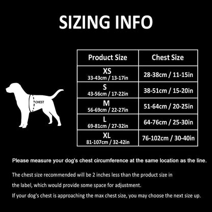 Premium Tropic Thunder Edition Dog Harness - No Pull Dog Harness with Quick-Release Neck Strap