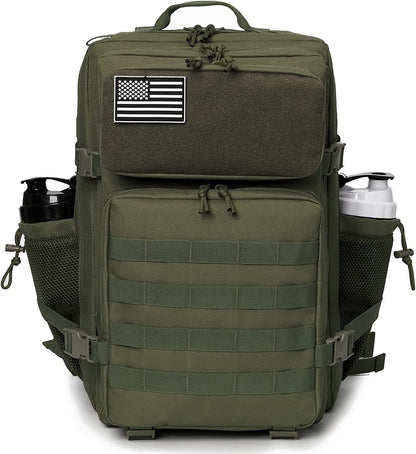 Military Tactical Backpacks For Men Molle Daypack 45L Large 3 Day Bug Out Bag Hiking Rucksack With Bottle Holder